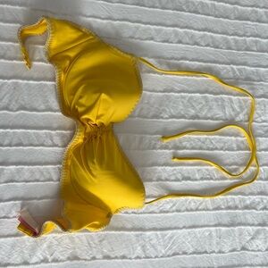 Victoria's Secret Yellow Bikini Top Size 34C like new